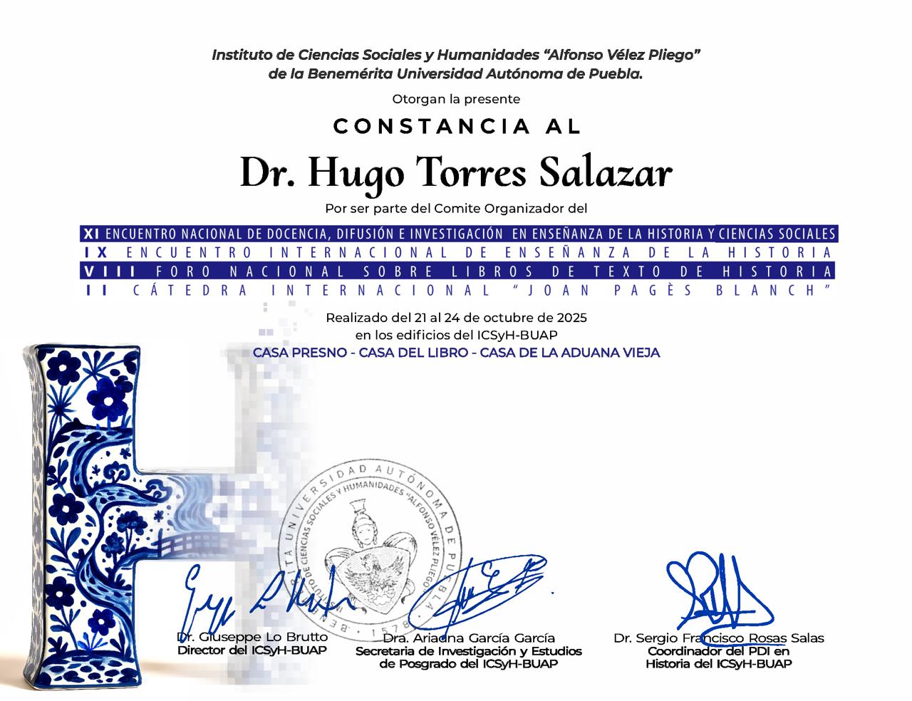 Constancia 20